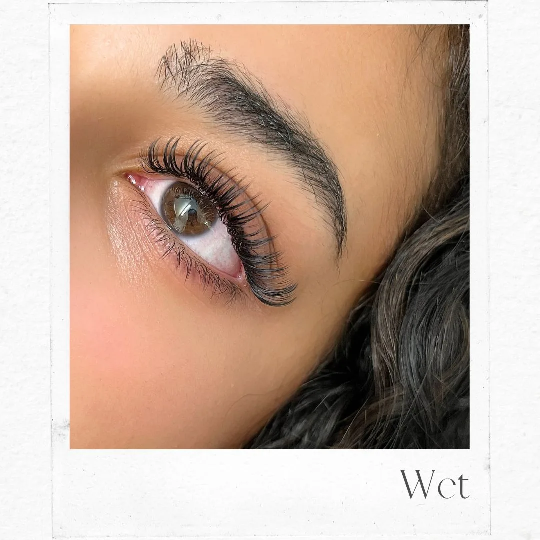 Polaroid style card — Wet lash set