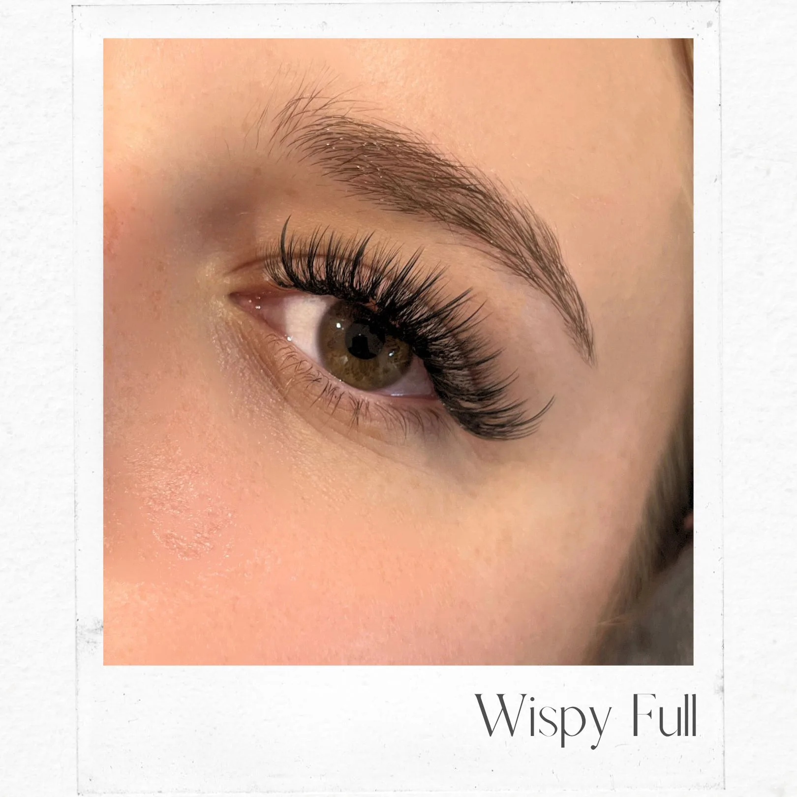 Polaroid style card — Wispy Full lash set