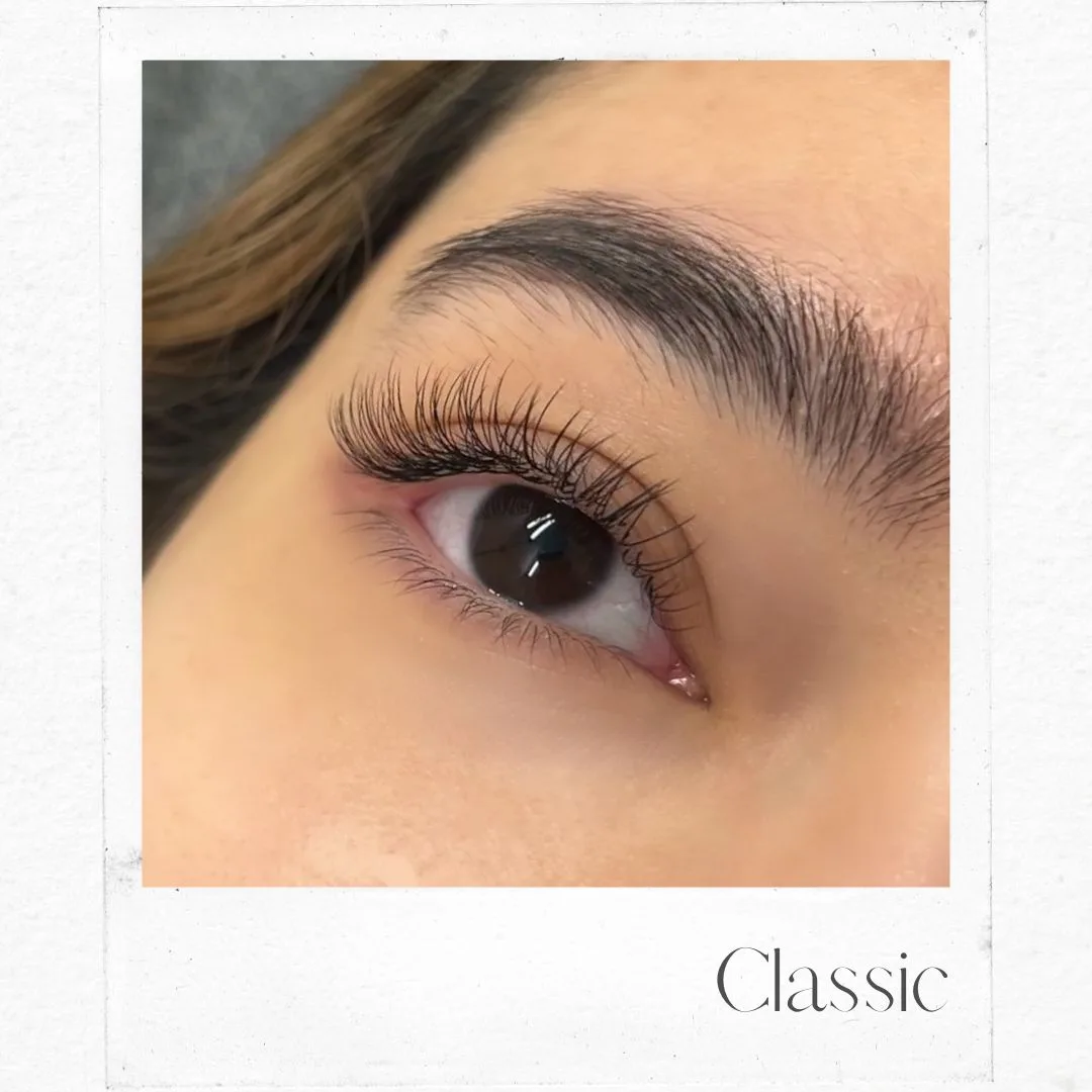 Polaroid style card — Classic lash set, soft definition