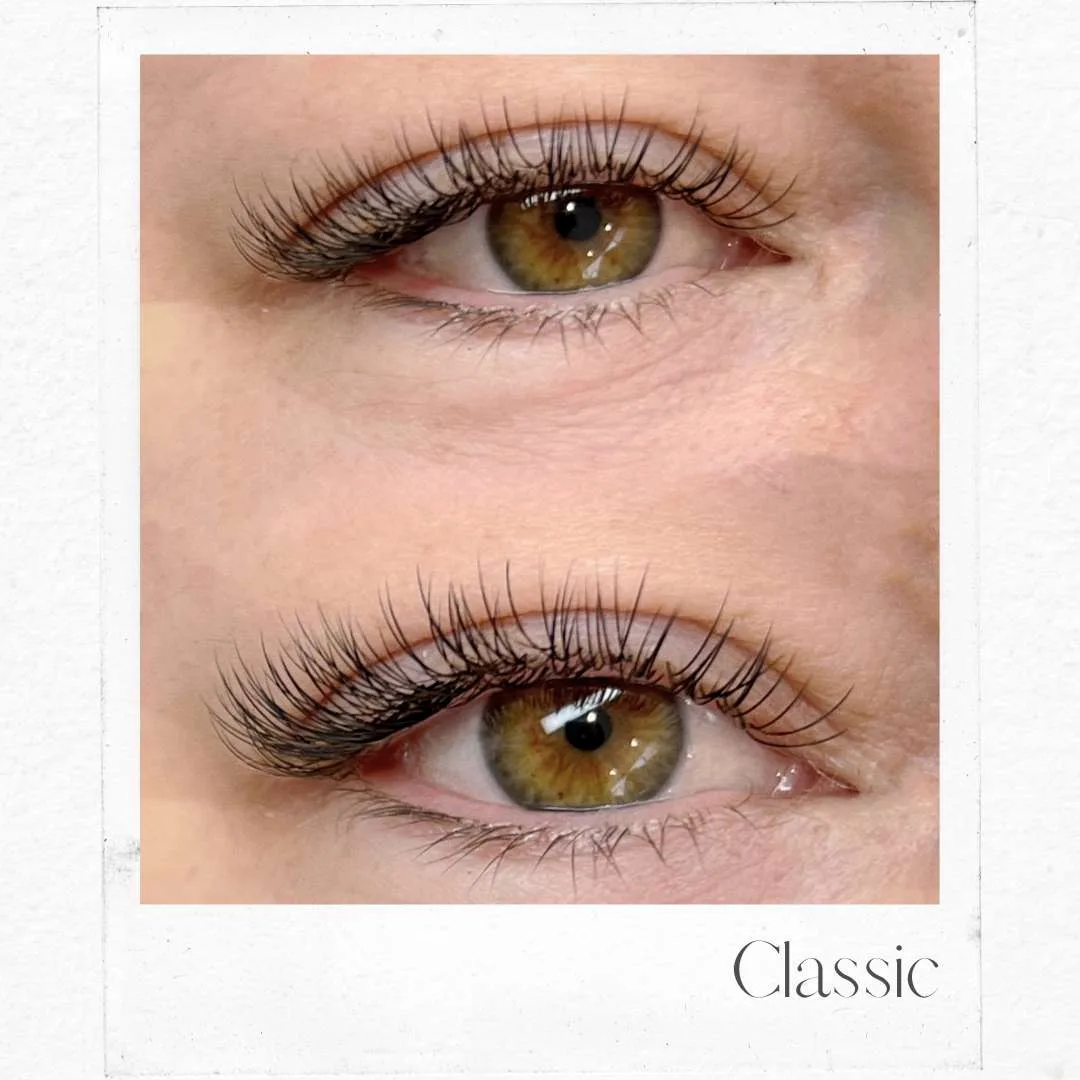 Polaroid style card — Classic lash set